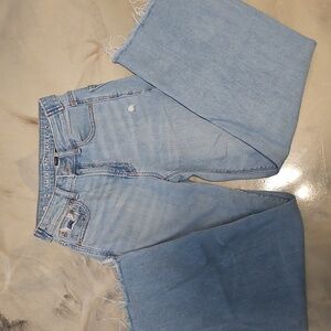 American Eagle Light Blue Baggy Jeans 000short